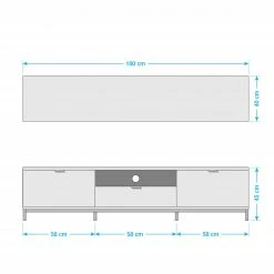 Studio Copenhagen Meuble TV Harma - Gris foncé 29 Studio Copenhagen Meuble TV Harma - Gris foncé -loftscape Boutique tv lowboard harma dunkelgrau 5173332