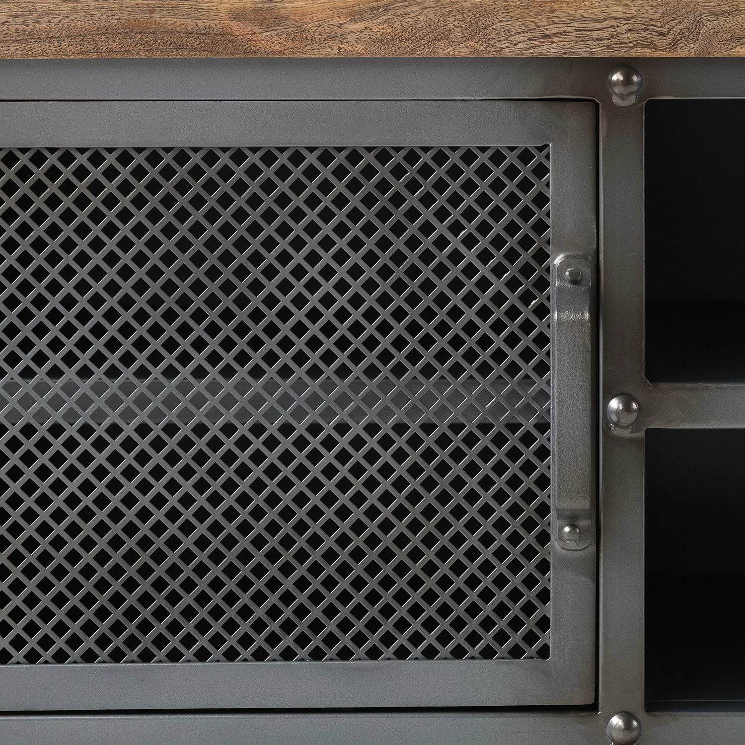 Ars manufacti Meuble TV Hunter - Manguier massif / Métal - Manguier / Gris bleu 10 Ars manufacti Meuble TV Hunter - Manguier massif / Métal - Manguier / Gris bleu – Image 8