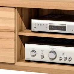 Naturoo Meuble TV Lombok II - Partiellement en bois massif -loftscape Boutique tv lowboard lombok ii teilmassiv wildeiche 5004304