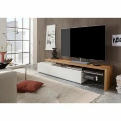 Fredriks Meuble TV Molios - Blanc mat / Béton - Blanc / Chêne 19 Fredriks Meuble TV Molios - Blanc mat / Béton - Blanc / Chêne -loftscape Boutique tv lowboard molios ii weiss eiche 4239096