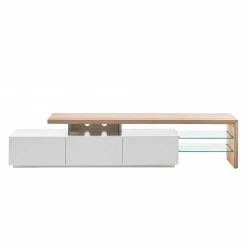 Fredriks Meuble TV Molios - Blanc mat / Béton - Blanc / Chêne 22 Fredriks Meuble TV Molios - Blanc mat / Béton - Blanc / Chêne -loftscape Boutique tv lowboard molios ii weiss eiche 4239108