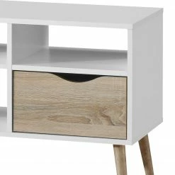 Mørteens Meuble TV Sunndal I - Partiellement en caoutchouc massif 13 Mørteens Meuble TV Sunndal I - Partiellement en caoutchouc massif -loftscape Boutique tv lowboard sunndal i gummibaum teilmassiv weiss eiche dekor 4753480