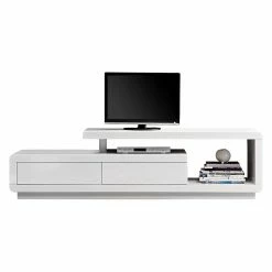 Fredriks Meuble TV t-vision - Blanc brillant -loftscape Boutique tv lowboard t vision ii hochglanz weiss 261732