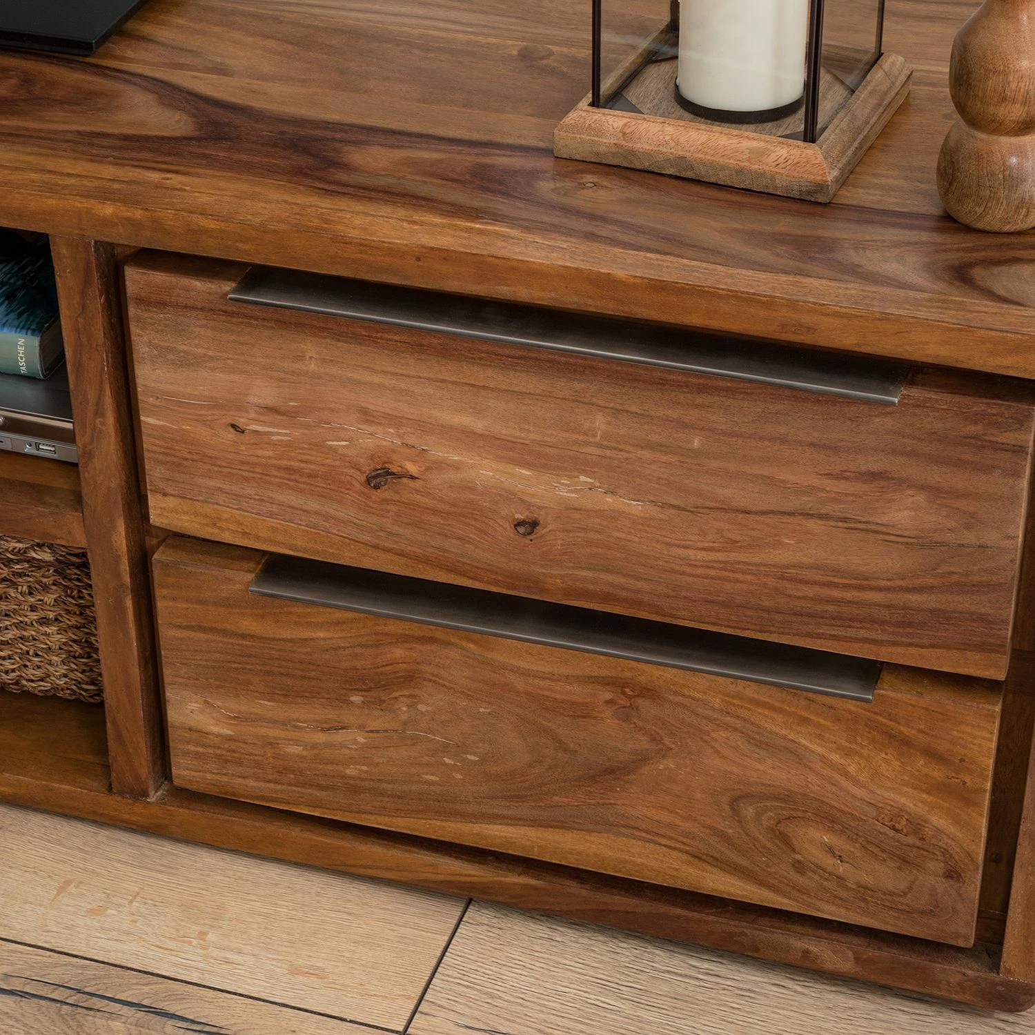 Ars Natura Meuble TV Trangle I - Sheesham massif - Sheesham clair 11 Ars Natura Meuble TV Trangle I - Sheesham massif - Sheesham clair – Image 9