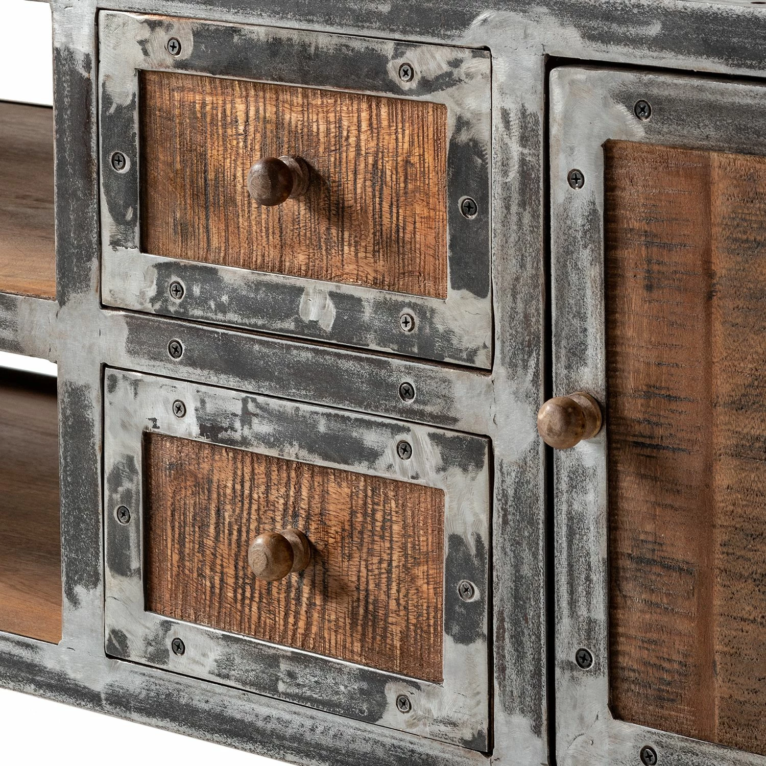 Ars manufacti Meuble TV Wharton II - Partiellement en acacia massif / Acier 8 Ars manufacti Meuble TV Wharton II - Partiellement en acacia massif / Acier – Image 6