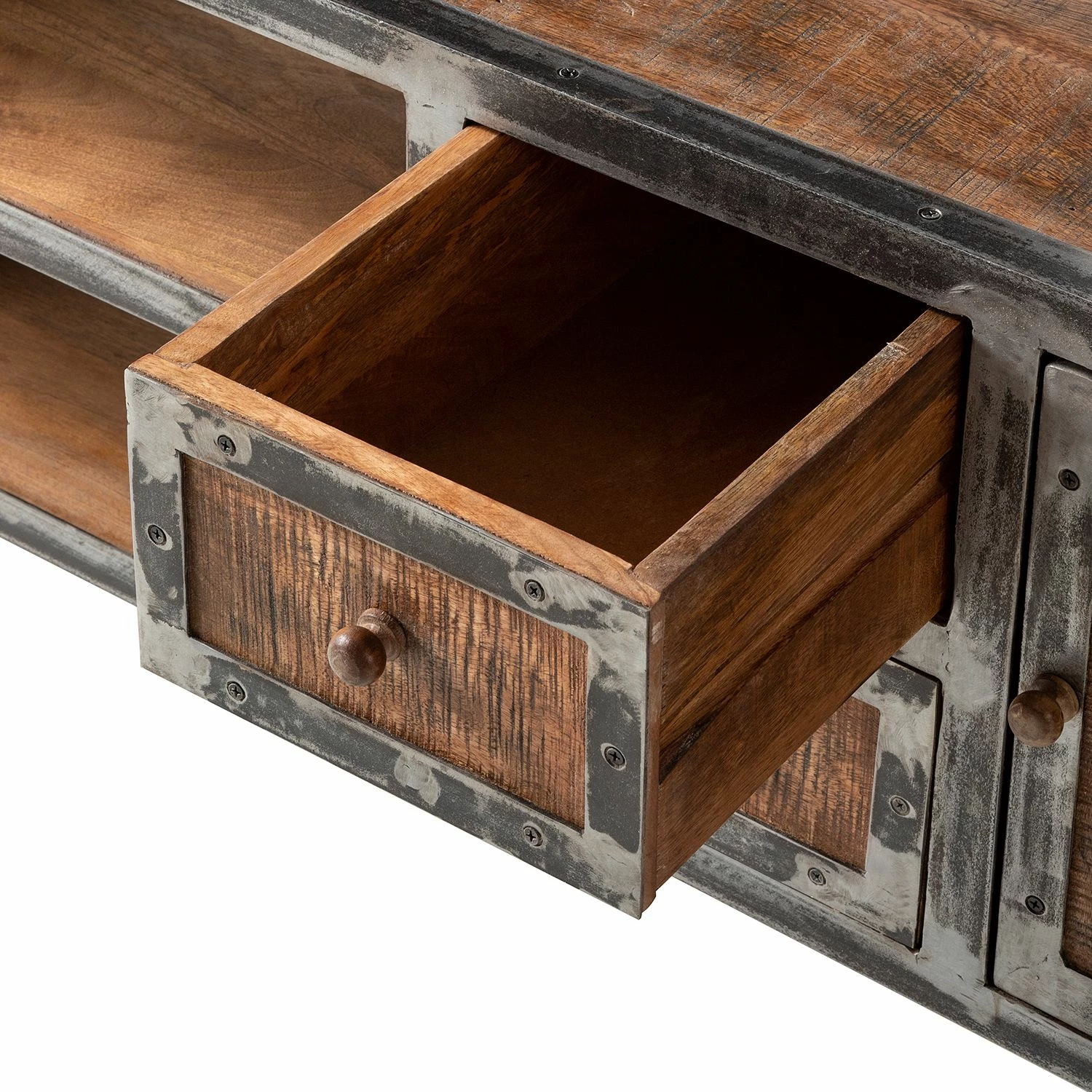 Ars manufacti Meuble TV Wharton II - Partiellement en acacia massif / Acier 11 Ars manufacti Meuble TV Wharton II - Partiellement en acacia massif / Acier – Image 9