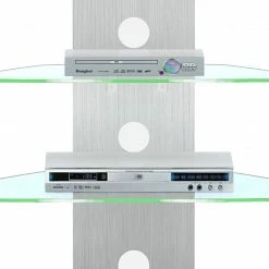 Jahnke Support TV CU-MR 50 (avec éclairage) - Aluminium / Verre 9 Jahnke Support TV CU-MR 50 (avec éclairage) - Aluminium / Verre -loftscape Boutique tv rack cu mr 50 inkl beleuchtung aluminium glas 407410