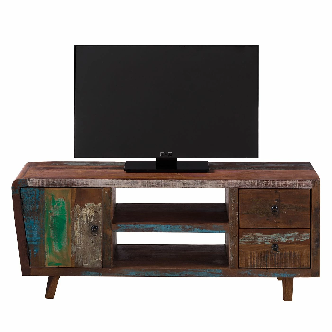 Ars manufacti Meuble TV Yazoo - Bois recyclé massif - Multicolore 9 Ars manufacti Meuble TV Yazoo - Bois recyclé massif - Multicolore – Image 7