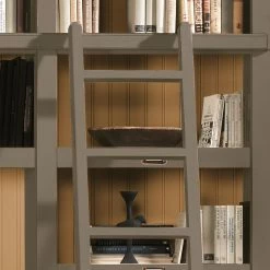 Maison Belfort Ensemble TV Azjana I - Granite / Pin couleur miel - Avec échelle -loftscape Boutique tv wand azjana i pinie teilmassiv granit pinie honig mit leiter 3391545