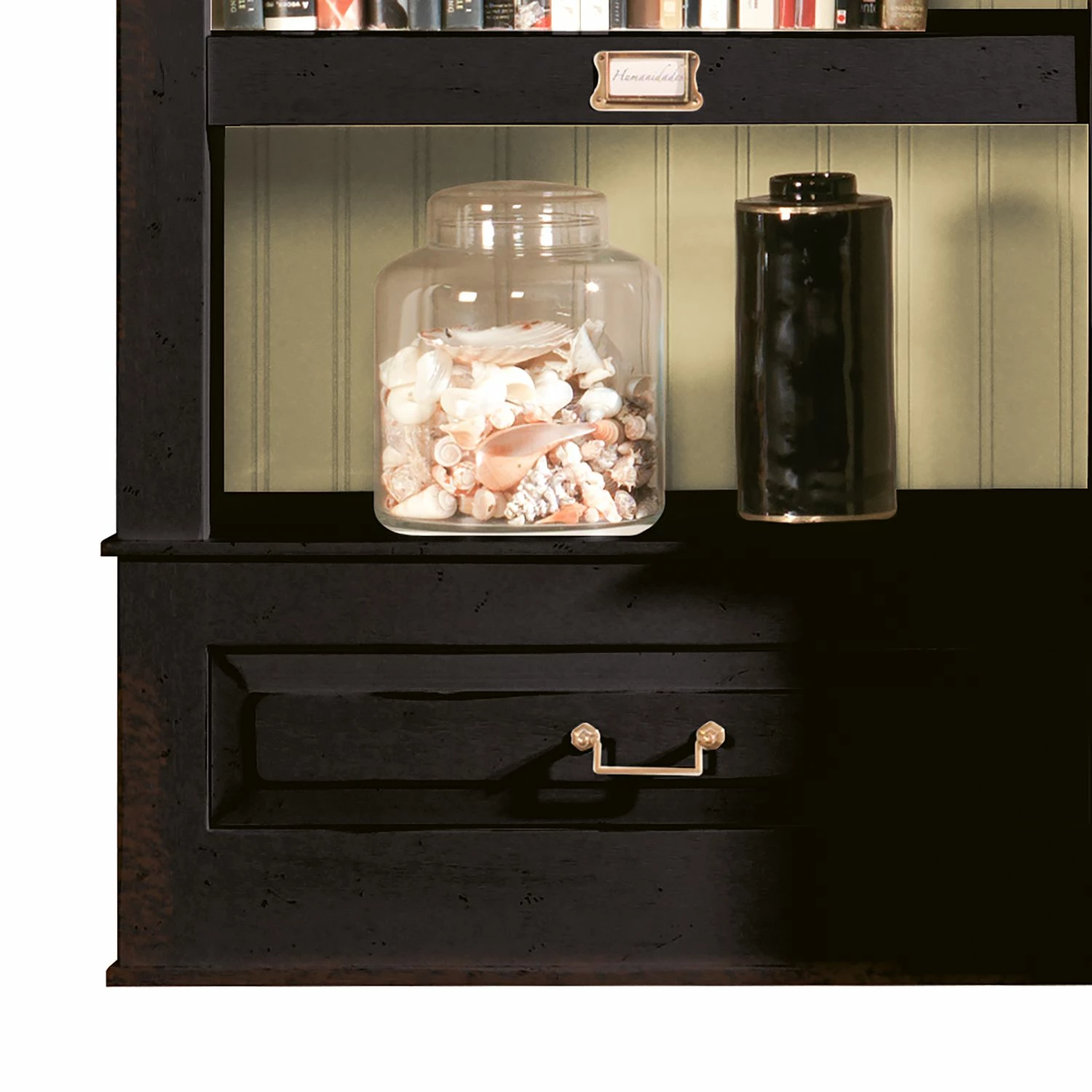 Maison Belfort Ensemble TV Azjana I - Noir / Pin crème - Avec échelle 7 Maison Belfort Ensemble TV Azjana I - Noir / Pin crème - Avec échelle – Image 5