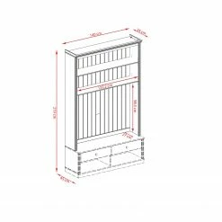 Maison Belfort Meuble TV Lillehammer II - Epicéa naturel -loftscape Boutique tv wand lillehammer i kiefer massiv kiefer 5074136