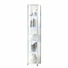 Fredriks Vitrine Winnipeg I - Avec éclairage LED - Verre transparent / Blanc -loftscape Boutique vitrine winnipeg i mit led beleuchtung klarglas weiss 253883