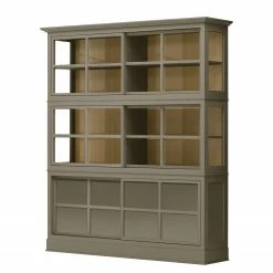 Maison Belfort Vitrine Azjana - Granite / Pin crème