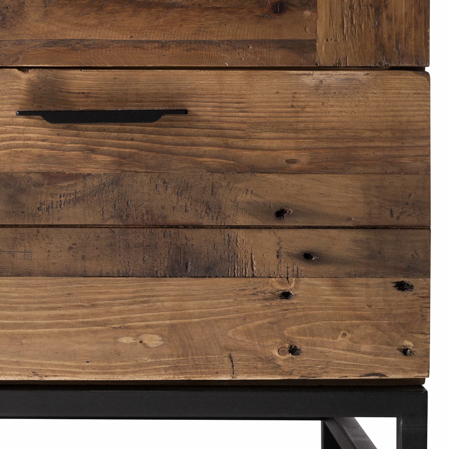 Ars manufacti Armoire vitrine Grasby - Pin recyclé / Métal - Pin foncé / Noir 8 Ars manufacti Armoire vitrine Grasby - Pin recyclé / Métal - Pin foncé / Noir – Image 6