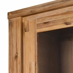 Ars Natura Armoire vitrine Toumanar - Partiellement en acacia massif - Acacia sable -loftscape Boutique vitrinenschrank toumanar akazie teilmassiv akazie sand 3627485