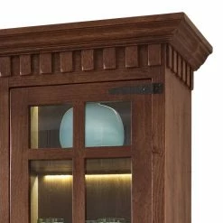 Ridgevalley Armoire vitrine Vicuna I - Pin massif - Marron - Sans éclairage -loftscape Boutique vitrinenschrank vicuna i pinie massiv braun 453968