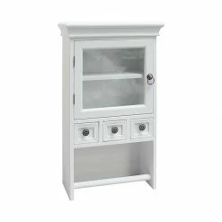 Maison Belfort Armoire murale Sousa - Paulownia partiellement massif