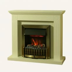 Montreux Cheminée électrique Washington - Blanc crème