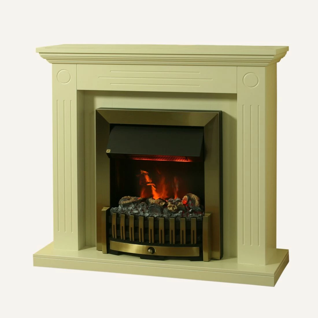 Montreux Cheminée électrique Washington - Blanc crème 3 Montreux Cheminée électrique Washington - Blanc crème