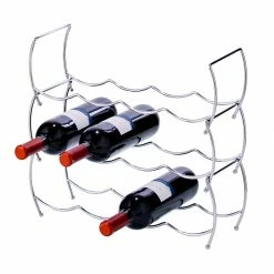 Zeller Range-bouteilles Kjell (lot de 3) - Chrome