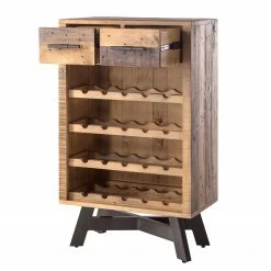 Ars manufacti Étagère à vin Tamati - Pin ancien / Métal - Pin foncé / Noir 13 Ars manufacti Étagère à vin Tamati - Pin ancien / Métal - Pin foncé / Noir -loftscape Boutique weinregal tamati altholz pinie metall pinie dunkel schwarz 4920716