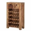 Wolf-Möbel Étagère à vin Yoga I - Sheesham massif -loftscape Boutique weinregal yoga i sheesham massiv natur 3373537