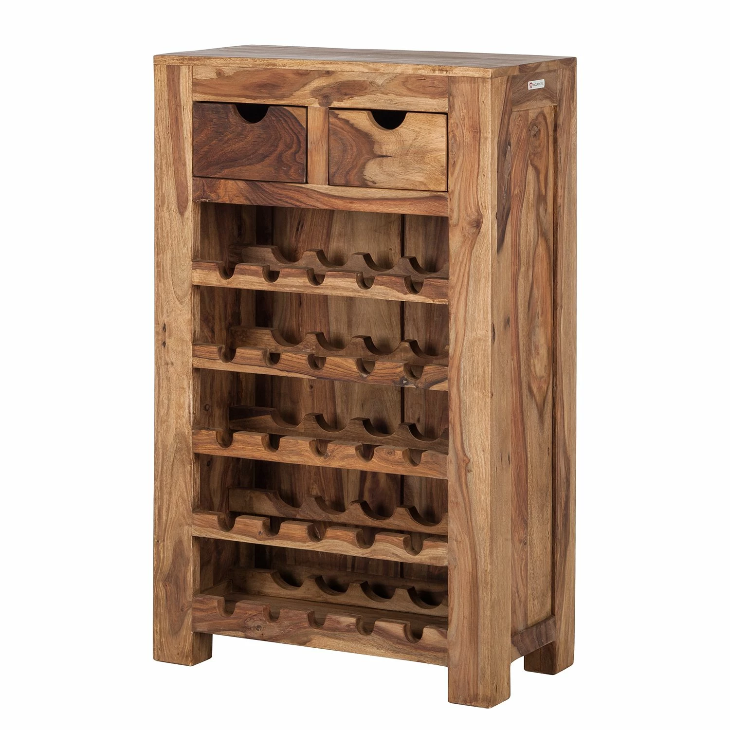 Wolf-Möbel Étagère à vin Yoga I - Sheesham massif 3 Wolf-Möbel Étagère à vin Yoga I - Sheesham massif