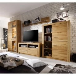 Naturoo Ensemble de meubles Floriano III (4 él.) - Chêne à nœuds / Imitation chêne à nœuds