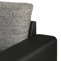 Roomscape Canapé panoramique Berrings - Convertible - Imitation cuir / Tissu structuré - Noir / Gris - Méridienne courte à gauche (vue de face) 57 Roomscape Canapé panoramique Berrings - Convertible - Imitation cuir / Tissu structuré - Noir / Gris - Méridienne courte à gauche (vue de face) -loftscape Boutique wohnlandschaft berrings mit schlaffunktion kunstleder strukturstoff schwarz grau longchair davorstehend links 3633489