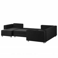 Fredriks Canapé modulable Dublin (convertible) - Noir -loftscape Boutique wohnlandschaft dublin mit schlaffunktion kunstleder strukturstoff schwarz 4047152