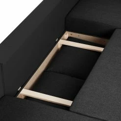 Fredriks Canapé modulable Dublin (convertible) - Noir -loftscape Boutique wohnlandschaft dublin mit schlaffunktion kunstleder strukturstoff schwarz 4047172
