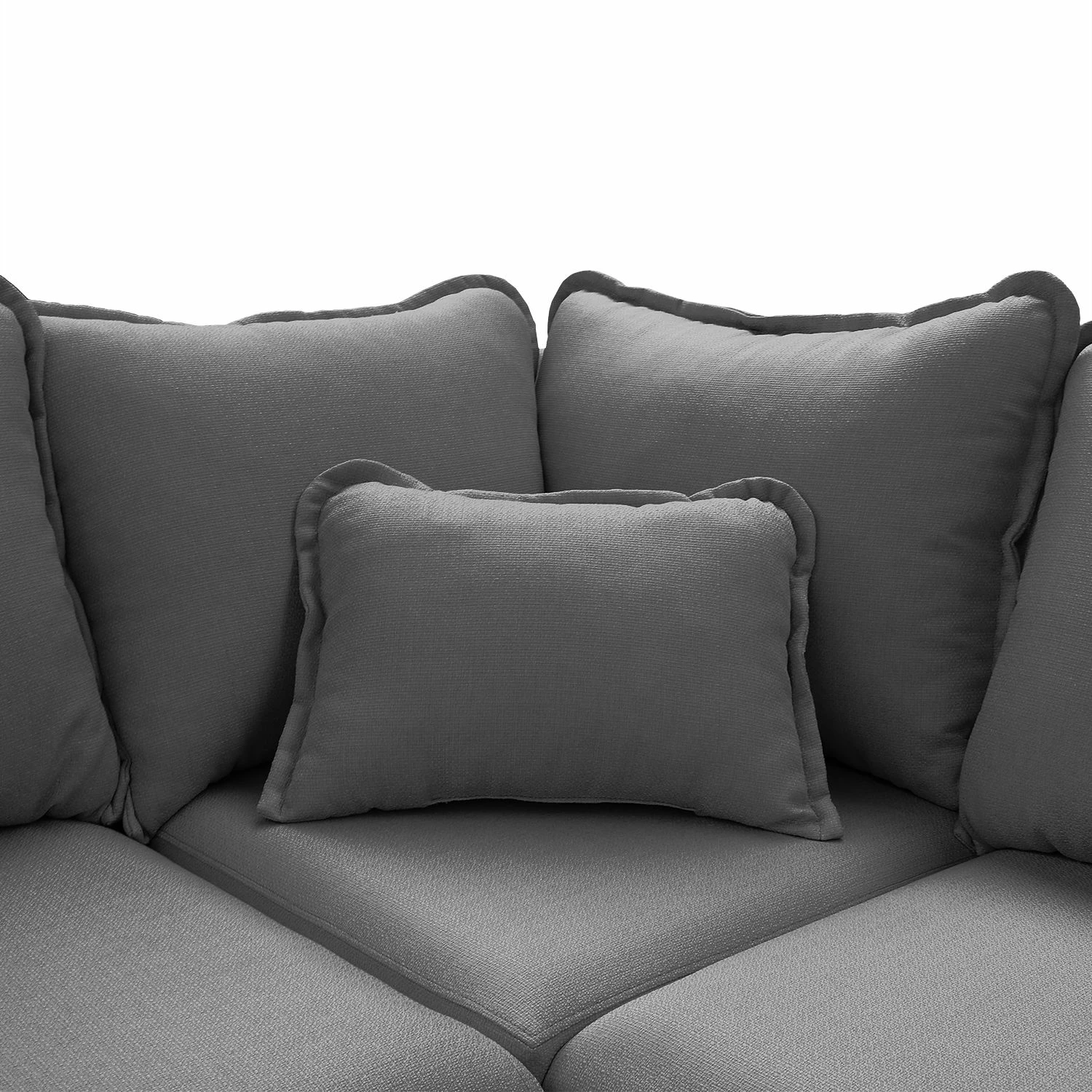 Mørteens Canapé panoramique Greeneville - Gris - Méridienne courte à droite (vue de face) 10 Mørteens Canapé panoramique Greeneville - Gris - Méridienne courte à droite (vue de face) – Image 8