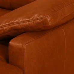 Ars manufacti Canapé panoramique Horley Cuir véritable - Cognac -loftscape Boutique wohnlandschaft horley echtleder cognac 4463332