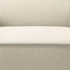 Canapé panoramique Kinx Tissu - Tissu Osta: Blanc vieilli - Méridienne courte à gauche / longue à droite (vue de face) -loftscape Boutique wohnlandschaft kinx webstoff longchair davorstehend links ottomane rechts stoff osta altweiss 4321132