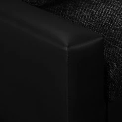 Fredriks Canapé panoramique Sibenik (convertible) - Imitation cuir / Tissu structuré - Anthracite - Méridienne courte à droite / longue à gauche (vue de face) -loftscape Boutique wohnlandschaft sibenik kunstleder strukturstoff anthrazit longchair davorstehend rechts ottomane links 4960200