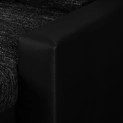 Fredriks Canapé panoramique Sibenik (convertible) - Imitation cuir / Tissu structuré - Anthracite - Méridienne courte à droite / longue à gauche (vue de face) -loftscape Boutique wohnlandschaft sibenik kunstleder strukturstoff anthrazit longchair davorstehend rechts ottomane links 4960204