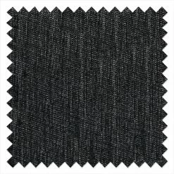 Fredriks Canapé panoramique Summer - Tissu Madu: Noir - Méridienne courte à droite / longue à gauche (vue de face) -loftscape Boutique wohnlandschaft summer stoff schwarz ottomane links 1343403