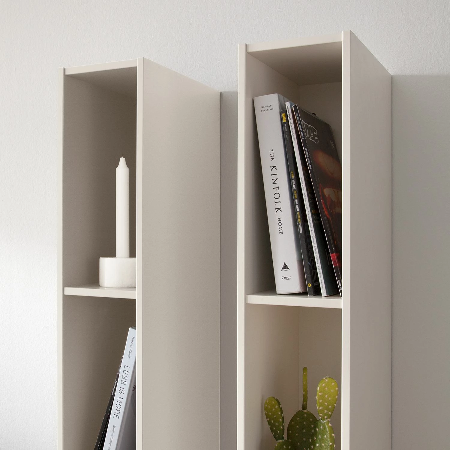 GWINNER Ensemble mural Anzio I (4 éléments) - Blanc mat - Porte en verre à gauche - Avec éclairage 13 GWINNER Ensemble mural Anzio I (4 éléments) - Blanc mat - Porte en verre à gauche - Avec éclairage – Image 11