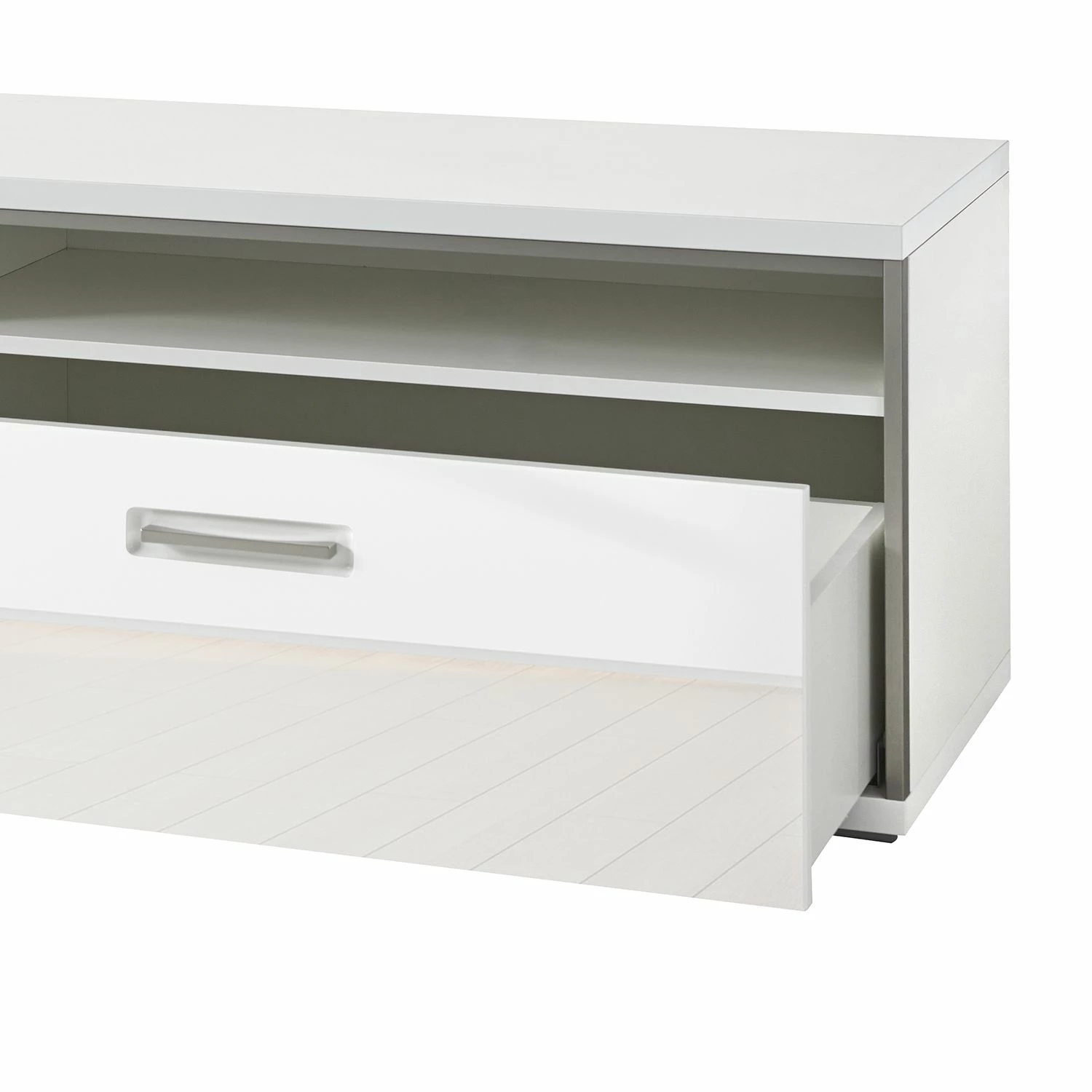 Loftscape Ensemble mural Arco I (5 éléments) - Blanc brillant / Gris 11 Loftscape Ensemble mural Arco I (5 éléments) - Blanc brillant / Gris – Image 9