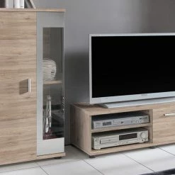 Mooved Ensemble mural Baceno (4 éléments) - Imitation chêne Sanremo -loftscape Boutique wohnwand baceno 4 teilig eiche san remo dekor 2271158