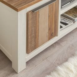 Maison Belfort Ensemble mural Doral (3 éléments) - Partiellement en acacia massif - Blanc / Acacia 16 Maison Belfort Ensemble mural Doral (3 éléments) - Partiellement en acacia massif - Blanc / Acacia -loftscape Boutique wohnwand doral 3 teilig akazie teilmassiv weiss akazie 3588901