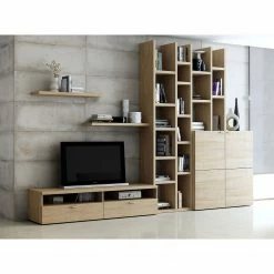 Loftscape Ensemble de meubles TV Emporior i - Imitation chêne de Sonoma