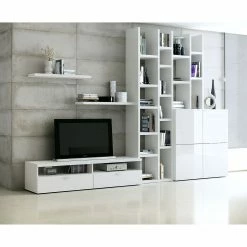 Loftscape Ensemble de meubles TV Emporior i - Blanc brillant