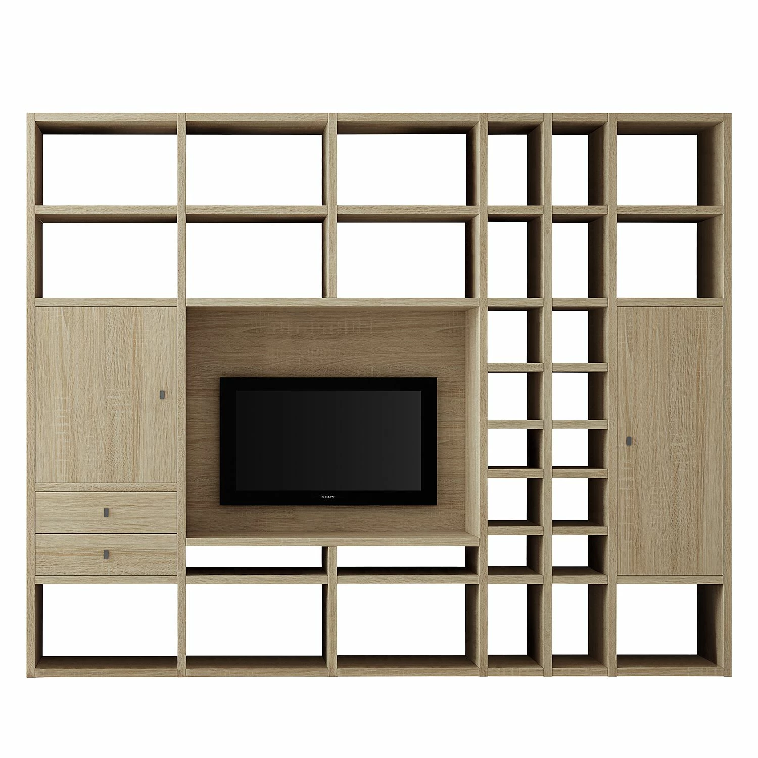 Loftscape Ensemble de meubles TV Emporior II - Imitation chêne de Sonoma 4 Loftscape Ensemble de meubles TV Emporior II - Imitation chêne de Sonoma – Image 2