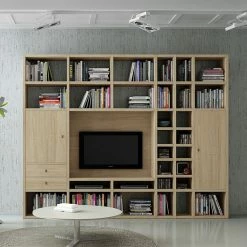 Loftscape Ensemble de meubles TV Emporior II - Imitation chêne de Sonoma