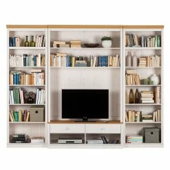 Maison Belfort Meuble TV Lillehammer I - 3 éléments - Pin massif - Pin blanc / Pin couleur miel 13 Maison Belfort Meuble TV Lillehammer I - 3 éléments - Pin massif - Pin blanc / Pin couleur miel -loftscape Boutique wohnwand lillehammer i 3 teilig kiefer massiv weiss kiefer 1305282