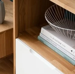 Studio Copenhagen Étagère Loca - Partiellement en chêne sauvage massif - Hauteur : 125 cm -loftscape Boutique wohnwand loca wildeiche teilmassiv 4920148