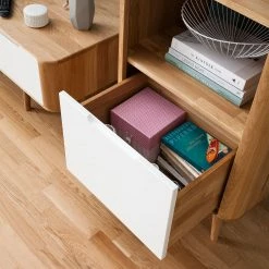 Studio Copenhagen Étagère Loca - Partiellement en chêne sauvage massif - Hauteur : 125 cm -loftscape Boutique wohnwand loca wildeiche teilmassiv 4920160