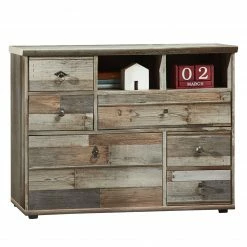 Red Living Meuble TV Tapara - 4 éléments - Marron / Gris 14 Red Living Meuble TV Tapara - 4 éléments - Marron / Gris -loftscape Boutique wohnwand tapara ii braun grau 4383672