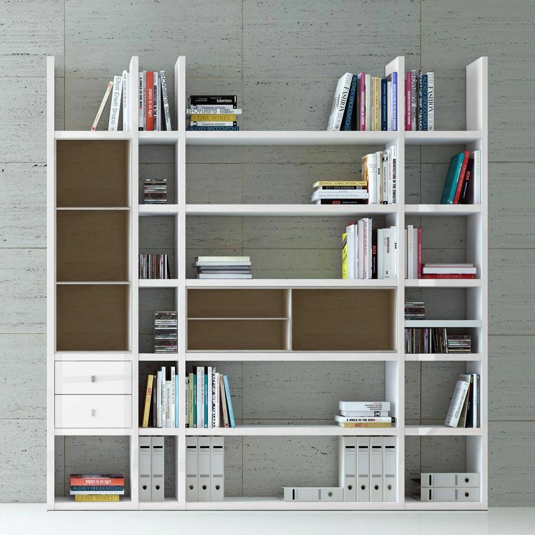 Loftscape Etagère XL Emporior IIl.a - Blanc brillant / Imitation chêne de Sonoma - Sans éclairage 3 Loftscape Etagère XL Emporior IIl.a - Blanc brillant / Imitation chêne de Sonoma - Sans éclairage